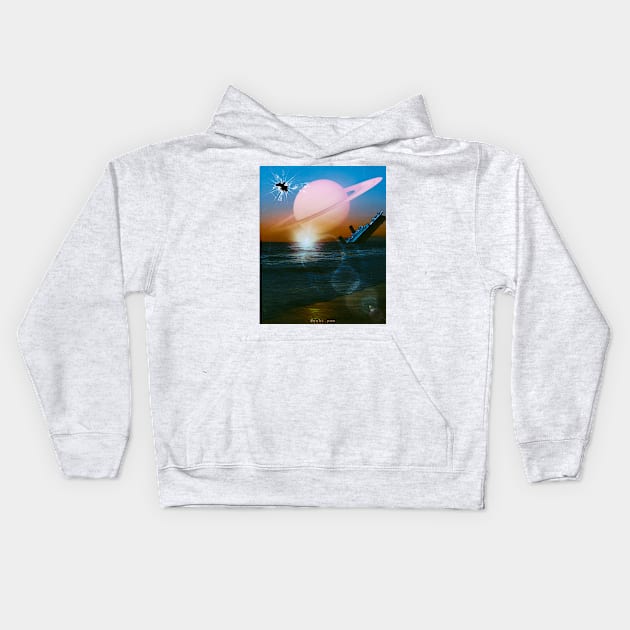 Calmness Kids Hoodie by Yokipon Art